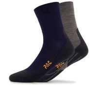 P.A.C. - Merino Wandersocken - 2 Paar - Calze da trekking EU 35-38 blu