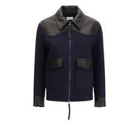 P.A.R.O.S.H. - Giacca con Bordi in Pelle - - Jackets - Donna - Blu - M
