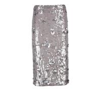 P.A.R.O.S.H., ,Skirts ,Donna ,Viola ,L Gonna Midi con Paillettes Chiusura Elastica