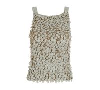 P.A.R.O.S.H., ,Tops ,Donna ,Beige ,M Top smanicato con strass