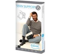 p age Gloria Med MAN SUPPORT 18 Calze a Compressione Graduata da Uomo, 18-20 mmHg, Poliammide ed Elastam, Taglie 36-46 Colore Antracite