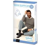 p age Gloria Med MAN SUPPORT 18 Calze a Compressione Graduata da Uomo, 18-20 mmHg, Poliammide ed Elastam, Taglie 36-46 Colore Nero