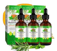 P-Beauty 3x Olio 3in1, con rosmarino, menta e semi di zucca 60ml - Olio per capelli, ciglia e sopracciglia - Per capelli lucenti e ciglia folte - Cura capelli e cuoio capelluto