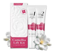 P-Beauty Camellia Lifting Lozioni Step 1 & 2 Ricarica per laminazione Lash Lift & Brow - Lifting ciglia & laminazione sopracciglia - Formula vegana con estratto di camelia - Home & Salone