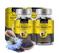 P-Beauty capsule di olio di cumino nero biologico con cheratina - 80 capsule per uso esterno, olio per capelli crescita dei capelli e cura del cuoio capelluto - dona forza e lucentezza ai capelli