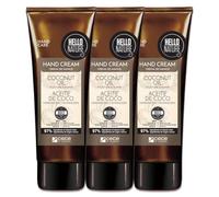 P-Beauty, crema per le mani con olio di cocco biologico, idratante vegano, per mani asciutte, assorbe rapidamente e nutre intensamente la pelle secca, cura delle mani senza parabeni e siliconi (3 x 75