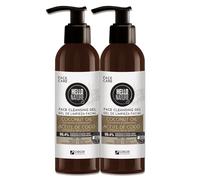 P-Beauty, gel detergente naturale, 2 x 180 ml, detergente per il viso, detergente delicato con olio di cocco biologico e vegano, idratante e rimuove il trucco, il sebo, le impurità senza seccarsi