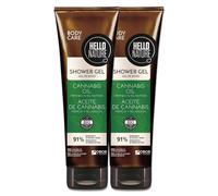 P-Beauty, gel doccia con olio di semi di canapa biologico, vegano, per uomo e donna, per la pelle secca e sensibile, idratante, rigenerante (2 x 250 ml)