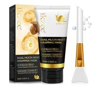 P-Beauty - Maschera da notte per viso con snail mucina e collagene, maschera per la notte, umidità e rigenerazione durante la notte, pelle più liscia, anti-invecchiamento, maschera Skincare (1 x 75 ml