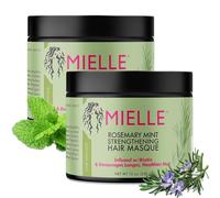 P-Beauty maschera per capelli al rosmarino e menta 2x340g, trattamento per la crescita dei capelli danneggiati, lisci e ricci, riduce la caduta dei capelli, maschera idratante, cura dei capelli