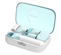 P-Beauty Microneedling Roller Dispositivo con 9 inserti - Microroller Biomassagatore per trattamento delle cicatrici, mesoterapia, massaggio, cura della pelle, cura del viso - Anti-invecchiamento viso