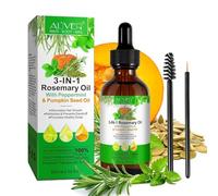 P-Beauty Olio 3in1, con rosmarino, menta e semi di zucca 60ml - Olio per capelli, ciglia e sopracciglia - Per capelli lucenti e ciglia folte - Cura capelli e cuoio capelluto