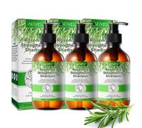 P-Beauty Rosmarino Shampoo per la crescita dei capelli, 3x300ml, shampoo per la cura contro la caduta dei capelli, shampoo per cuoio capelluto, shampoo rinforzante al rosmarino