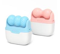 P-Beauty - Rullo per ghiaccio per viso e corpo, 2 in 1, per la cura della pelle, massaggio e rinfresco, per ridurre il gonfiore e alleviare l'emicrania (rosa)