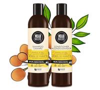 P-Beauty, set di shampoo e balsamo per capelli naturali Marula, biologico, vegano, senza siliconi, shampoo per capelli per lucentezza e morbidezza, maschera per capelli secchi e danneggiati