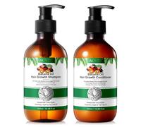 P-Beauty - Set di shampoo e balsamo per olio Batana con rosmarino, senza solfati - Promuove la crescita dei capelli, idrata e rigenera, rinforza i capelli sottili e danneggiati, combatte le doppie
