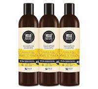 P-Beauty, shampoo cosmetico naturale con olio di marula, per capelli secchi e danneggiati, lucentezza e morbidezza, cura dei capelli con vitamina C, vitamina E e acidi grassi omega (3 x 300 ml)