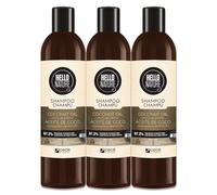 P-Beauty - Shampoo naturale Repair per capelli secchi e danneggiati con pantenolo e vitamina E, senza silicone, vegano, biologico, per capelli, anti-cresip, olio di argan e olio di jojoba (3 x 300 ml)