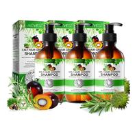 P-Beauty - Shampoo per la crescita dei capelli da 300 ml, con rosmarino, ricino nero e batana, rinforza, nutre e ripara in profondità per capelli sani e lucenti, previene la rottura dei capelli e