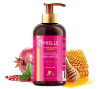 P-Beauty - Shampoo per ricci con pomegranate e miele, senza solfati, idratante, anti-crespa, crescita dei capelli e levigatezza, cura dei capelli sani e lucidi, cura dei capelli, 355 ml