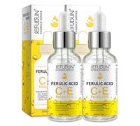 P-Beauty Siero altamente efficace per il viso con 20% vitamina C + 5% vitamina E e 15% acido ferulico - siero viso per la protezione della pelle, riduzione delle rughe, gloss & anti pigmento, siero