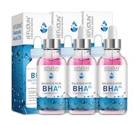 P-Beauty Siero antiimpurità BHA 2% di acido salicilico peeling contro punti neri e brufoli, liquido esfoliante anti anti mitesseri, brufoli e pori ostruiti, scrub viso per pelli impure (3 x 30 ml)