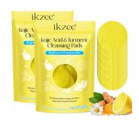 P-Beauty, tamponi per la pulizia della curcuma, 2 x 60 pezzi, per la pulizia del viso e della pelle con estratto di curcuma - pulisce, lenisce e migliora il tono della pelle - Cleansing Pads per tutti
