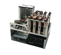 P-CASE 7 MATX RAW, AIO 240 mm, banco di prova, mini PC, 2 x 3,5", 1 x 2,5", 1 x 5,25"