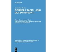 P. Cornelius Tacitus Libri Qui Supersunt, tom. II, pars 2 (Copertina rigida)