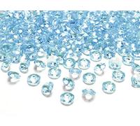 P&D - 100 pietre decorative con strass da 1,2 cm, decorazione da tavola per matrimoni, battesimi, comunioni, decorazioni da tavola (turchese)