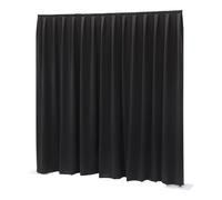 Showtec Tenda Wentex P&D Dimout 300x300 Pipe & Drape plissettata nera (89441)