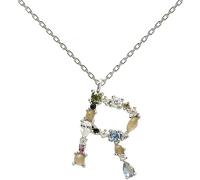 P D Paola Collana CO02-113-U Argento, Lettera R