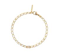 P D PAOLA Letter Bracelet Bracciale a maglie lettera oro (19, A)