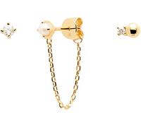 P D Paola Orecchini Argento Sterling 925 Placcato Oro BU01-019-U