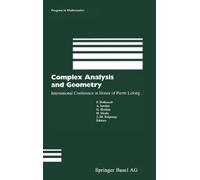 P. Dolbeault A. Iordan G. Henkin e Complex Analysis and Geom (Copertina rigida)
