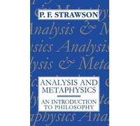 P. F. Strawson Analysis and Metaphysics (Tascabile)