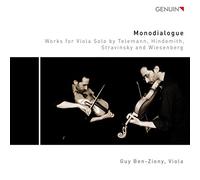 Guy Ben-Ziony Monodialogue: Works for Viola Solo By Telemann, Hindemith, St (CD)