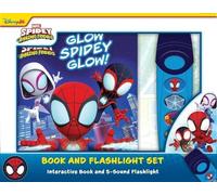 P I kids Disney Junior Marvel Spidey Glow Spidey Book & 5 Sou (Copertina rigida)