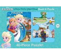 P I Kids Frozen Little My First Look & Find Shaped Puzzle (Copertina rigida)