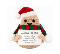 P I X I E Positive Potato Idea Regalo Natale | Mini Peluche - Regalo Originale per Natale - Pensiero per Donna, Sorella, Amica - Ideale per Secret Santa