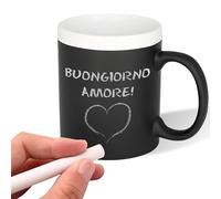 P I X I E Tazza Personalizzata con Gessetto | Scrivibile Senza Limiti! | Tazza Motivazionale per Cappuccino, Tisana, Latte | Idea Regalo Originale Compleanno, Regalo Simpatico per Ragazze e Amiche