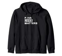 P.Iva Lives Matter - Partita Iva e Orgoglio Professionale Felpa con Cappuccio