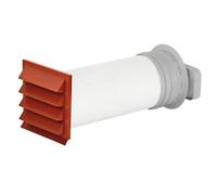 P-K-Klima Flow 150 Manicotto da Parete, Rosso Mattone