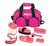 P & K Set di Strumenti Rosa per la Cura del Cavallo per la Pulizia dei Cavalli