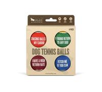 P.L.A.Y. PET LIFESTYLE AND YOU Dog Toy_Dog Tennis Ball (4 pcs pack)_U