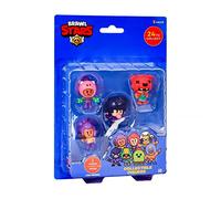 P.M.I. Brawl Stars Collectible Figures - 5 Pack -including 1 rare hidden character (S1) (Random) (BRW2040)