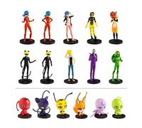 P.M.I. Miraculous Pencil Toppers - 8 Pack Deluxe Box - Including 2 Hidden Rare Characters (S1) (Random) (MLB2070)
