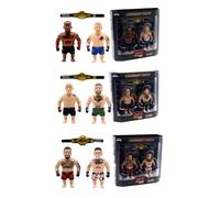 P.M.I. UFC - Action figure articolate da 11,4 cm, confezione da 2 pezzi misteriosi, include 2 combattenti, accessori e cintura da campionato, collezione ufficiale UFC di PMI, casuale 1 su 3
