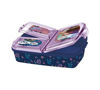 p:os Scatola per il pranzo Frozen in tre parti viola/blu