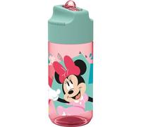 p:os 35607-Borraccia Disney Minnie Mouse per Bambini, Borraccia con Cannuccia Integrata, capacità Circa, Prova di perdite, per la Scuola, Lo Sport e Il Tempo Libero, Multicolore, 360 ml, 35607